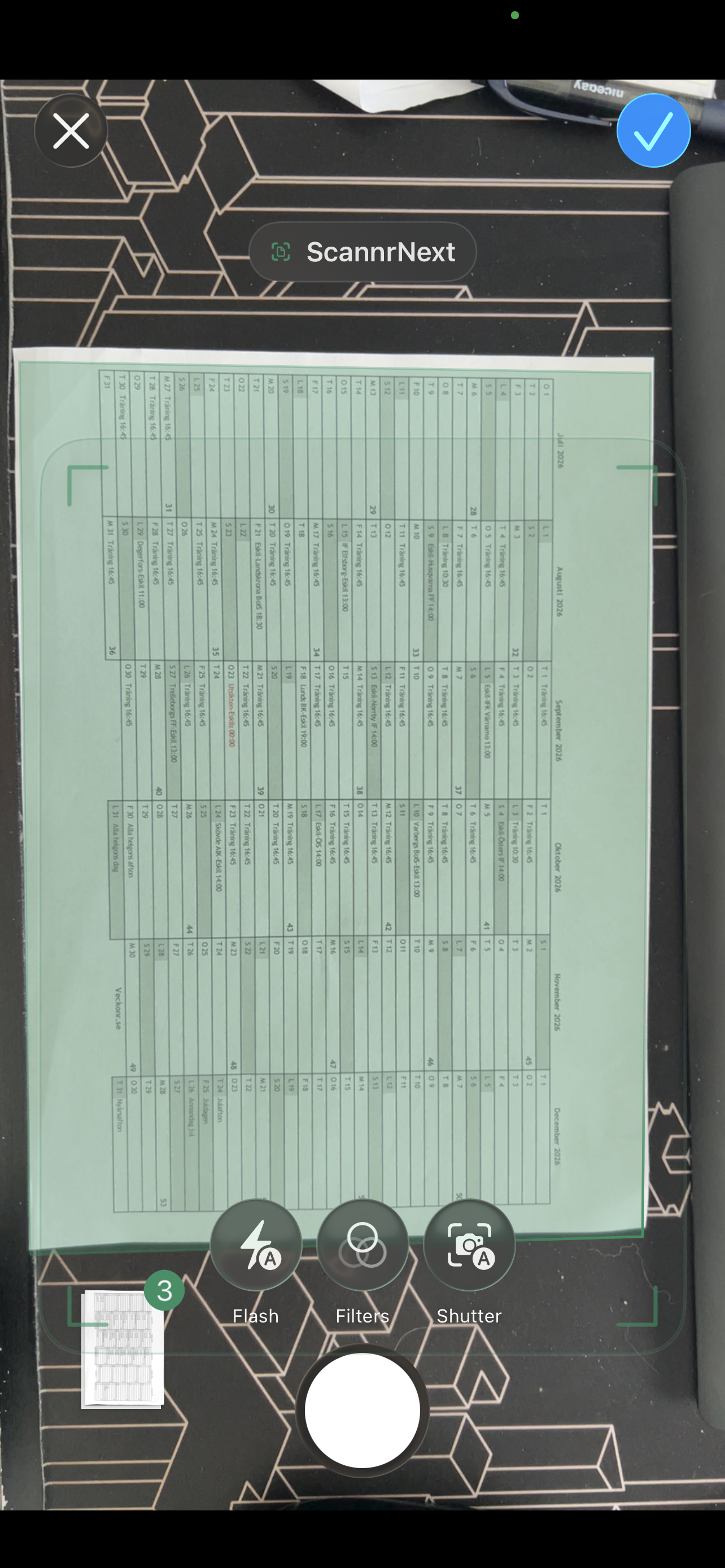 Live capture preview screenshot